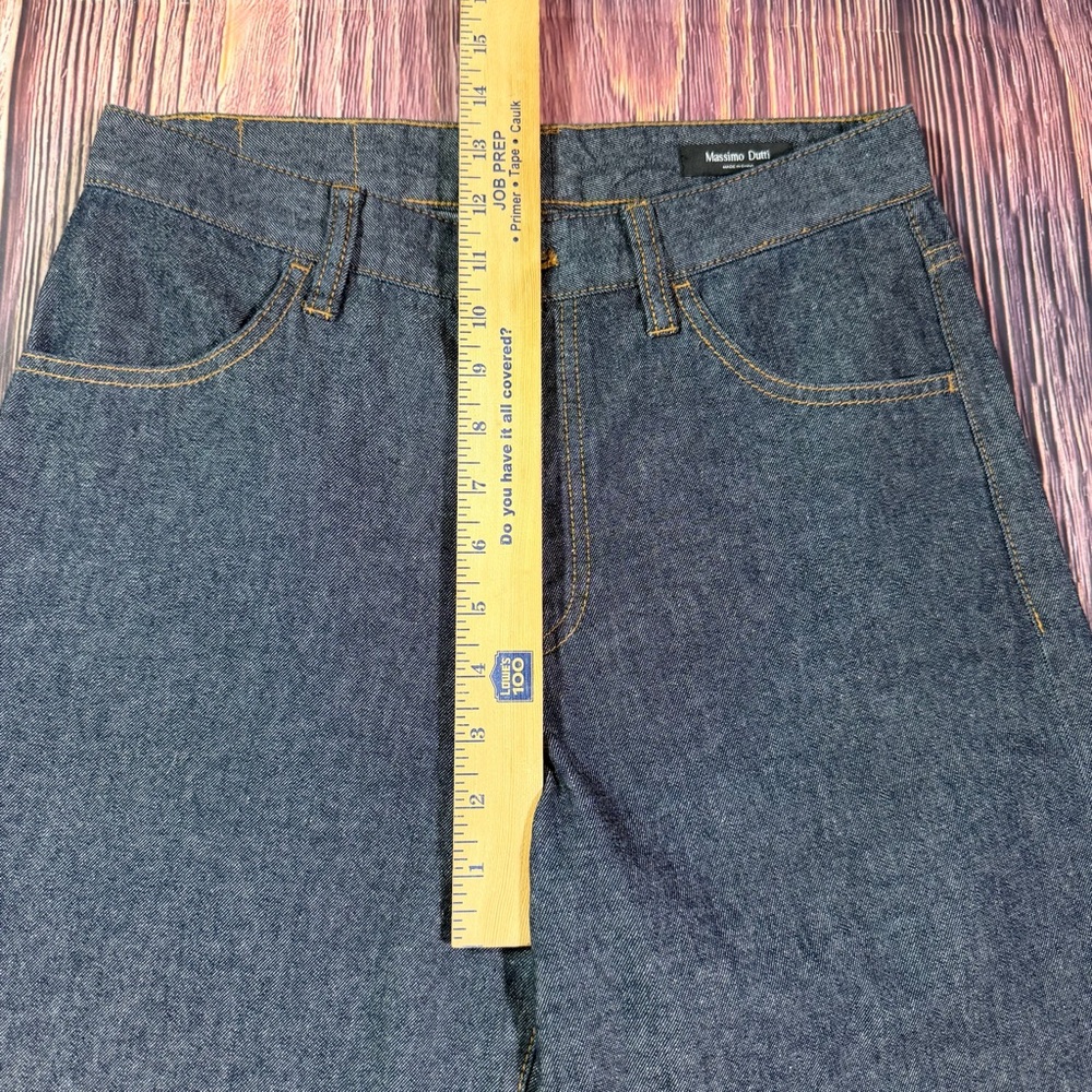 Massimo Dutti Womens Jeans EU 36 US 4 Dark‎ Denim Mid-Waist Wide Leg 5090/790 - Picture 5 of 9